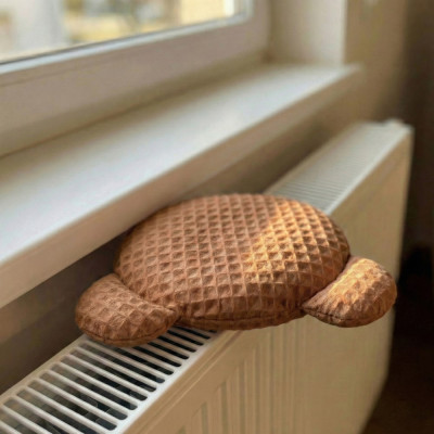 Termofor z pestek wiśni i lawendy Miś brąz