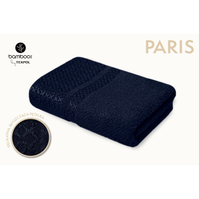 Ręcznik bambusowy Paris granat