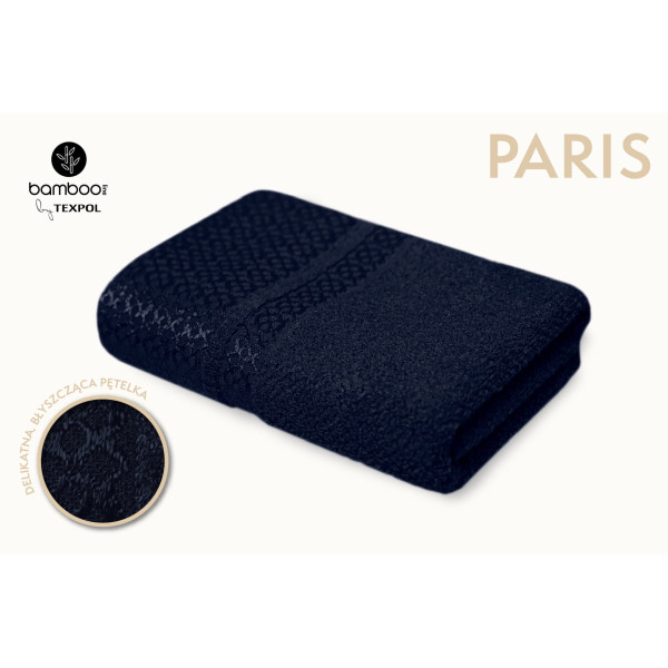 Ręcznik bambusowy Paris granat
