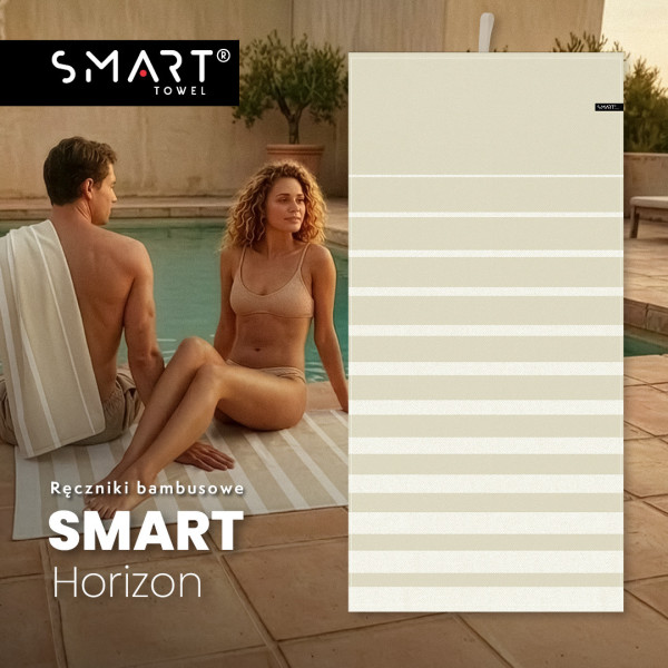 Ręcznik SMART bambusowo lniany HORIZON