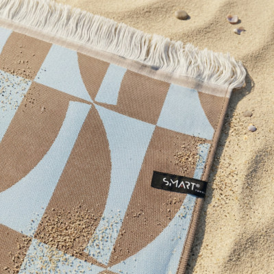 Ręcznik SMART Geometric beach błękit ONA