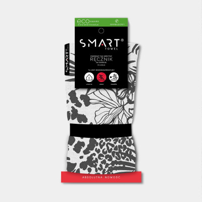 SMARTTOWEL ręcznik bambusowy SAFARI Black