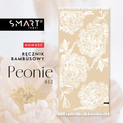 Ręcznik SMART Peonie beż