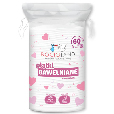 Bawełniane płatki kosmetyczne - 60 szt