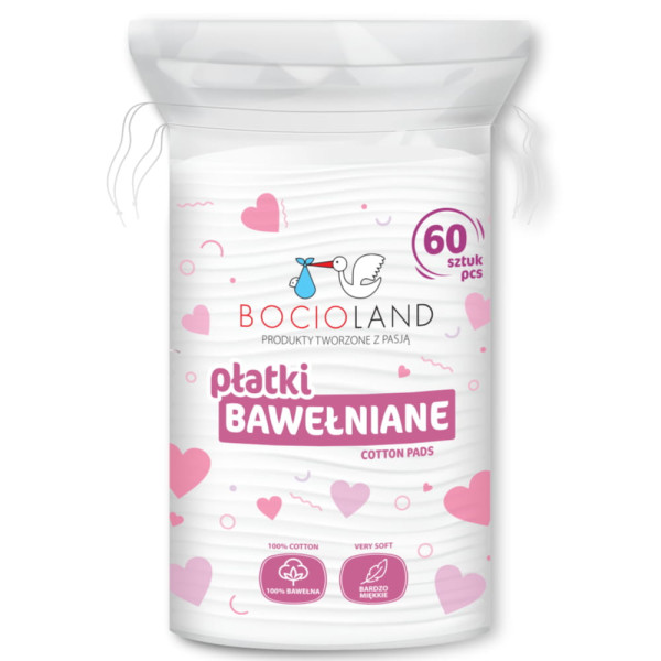 Bawełniane płatki kosmetyczne - 60 szt
